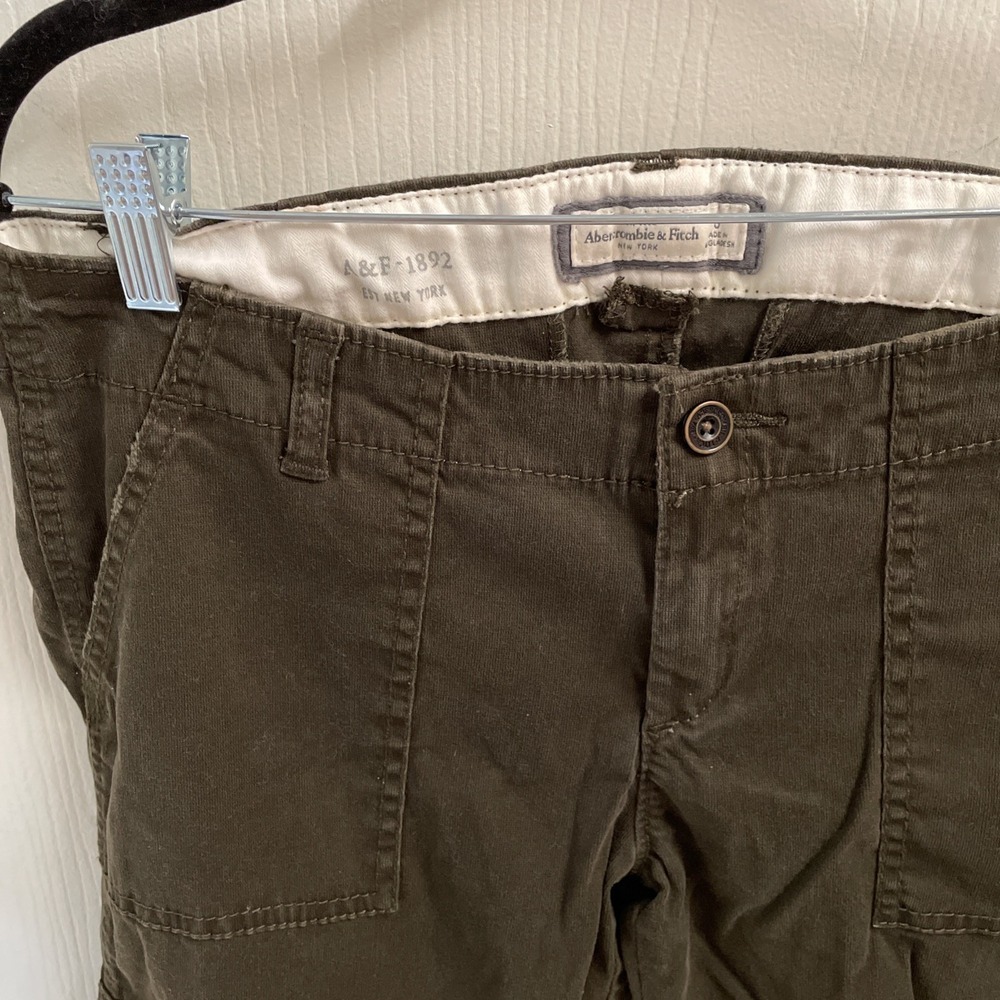 Y2K Abercrombie And Fitch Courdorouy Cargo Tactical Pant Zipper Ankle Distress 8 - Picture 1 of 14